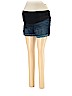 Isabel Maternity Blue Denim Shorts Size 10 - photo 1