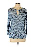 MICHAEL Michael Kors 100% Viscose Blue 3/4 Sleeve Top Size L (petite) - photo 1