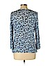 MICHAEL Michael Kors 100% Viscose Blue 3/4 Sleeve Top Size L (petite) - photo 2