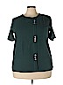 Unbranded Teal Short Sleeve Blouse Size 3X - photo 1