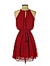 I.N. San Francisco 100% Polyester Red Casual Dress Size S - photo 2