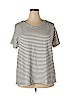 Andree by UNIT Ivory Short Sleeve Top Size 2X - photo 1