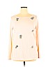 Ann Taylor LOFT Pink Long Sleeve T-Shirt Size XL - photo 1