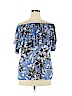Perseption Concept Blue Short Sleeve Top Size XL - photo 1