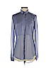 Free People 100% Polyester Blue Long Sleeve Blouse Size XS - photo 1