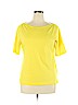 Nautica 100% Cotton Yellow Short Sleeve Top Size XL - photo 1
