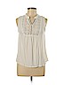 Miss Daisy 100% Rayon White Sleeveless Blouse Size L - photo 1