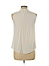Miss Daisy 100% Rayon White Sleeveless Blouse Size L - photo 2