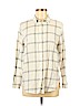 H&M 100% Cotton Ivory Long Sleeve Button-Down Shirt Size 6 - photo 1