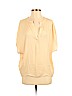 BCBGMAXAZRIA Tan Short Sleeve Blouse Size S - photo 1