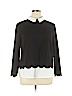 Unbranded 100% Polyester Black Long Sleeve Blouse Size XL - photo 1