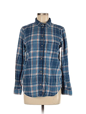 American Eagle Outfitters Long Sleeve Button-Down Shirt (view 1)