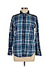 American Eagle Outfitters 100% Cotton Blue Long Sleeve Button-Down Shirt Size M - photo 1