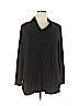 Cable & Gauge Black Long Sleeve Top Size 1X - photo 1