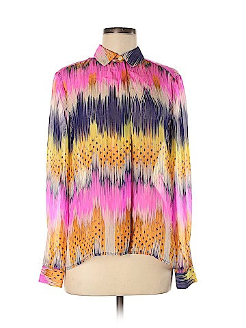 Leifsdottir Long Sleeve Silk Top (view 1)