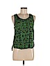 H&M 100% Viscose Green Sleeveless Blouse Size 6 - photo 1