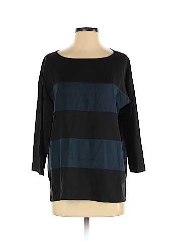 Theory Long Sleeve Silk Top (view 1)