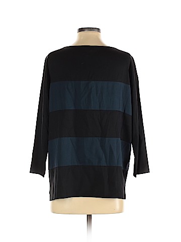 Theory Long Sleeve Silk Top (view 2)