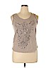 Cynthia Rowley TJX 100% Cotton Tan Sleeveless Top Size XL - photo 1