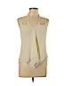 MICHAEL Michael Kors 100% Silk Ivory Sleeveless Silk Top Size 10 - photo 1