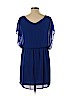 Lush 100% Polyester Blue Casual Dress Size L - photo 2
