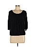 MICHAEL Michael Kors 100% Rayon Black 3/4 Sleeve Top Size M - photo 1