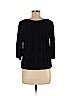 MICHAEL Michael Kors 100% Rayon Black 3/4 Sleeve Top Size M - photo 2
