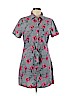 Paper Crane 100% Cotton Gray Casual Dress Size L - photo 1