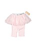 First Impressions Pink Leggings Size 3-6 mo - photo 1