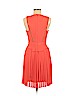 BCBGMAXAZRIA 100% Polyester Orange Casual Dress Size 6 - photo 2