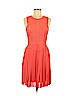 BCBGMAXAZRIA 100% Polyester Orange Casual Dress Size 6 - photo 1