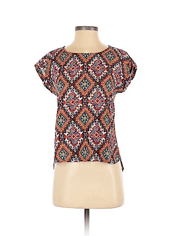 Pink Rose Short Sleeve Blouse (view 1)