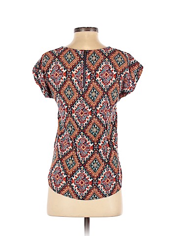 Pink Rose Short Sleeve Blouse (view 2)