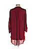 Lush 100% Polyester Burgundy 3/4 Sleeve Blouse Size M - photo 2