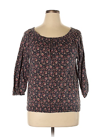 Chaps 3/4 Sleeve Blouse (view 1)