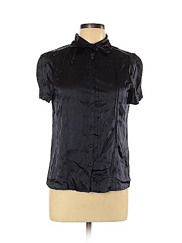 Zara Short Sleeve Silk Top (view 1)