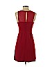 Banana Republic 100% Polyester Red Casual Dress Size 4 (petite) - photo 2