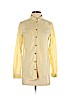 H&M 100% Cotton Yellow Long Sleeve Button-Down Shirt Size 4 - photo 1