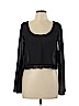 TOBI 100% Polyester Black Long Sleeve Blouse Size M - photo 1