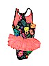Cat & Jack 100% Polyester Black One Piece Swimsuit Size 3T - photo 2