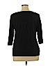 Avenue Black 3/4 Sleeve Top Size 14 - photo 2