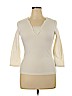 Express Ivory Long Sleeve Top Size XL - photo 1