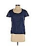 Velvet by Graham & Spencer 100% Cotton Blue Short Sleeve Top Size P (petite) - photo 1
