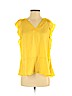 MICHAEL Michael Kors 100% Polyester Yellow Sleeveless Blouse Size S - photo 1