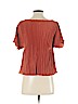Madewell 100% Rayon Orange Short Sleeve Blouse Size XS - photo 2