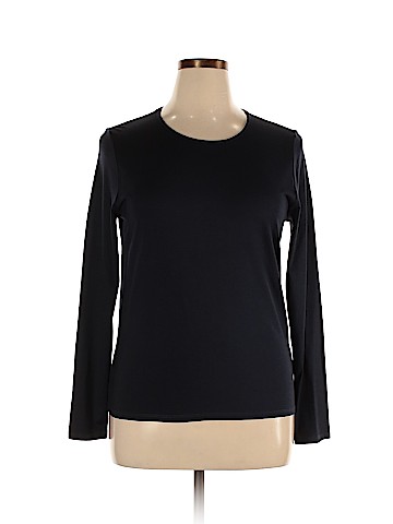 Magaschoni Long Sleeve Silk Top (view 1)