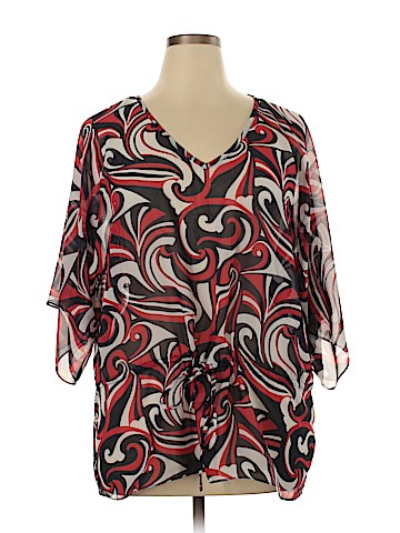 Chaps 3/4 Sleeve Blouse (view 1)