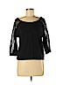American Eagle Outfitters Black 3/4 Sleeve Top Size M - photo 1