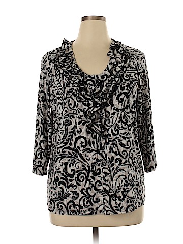 Rafaella Studio 3/4 Sleeve Top (view 1)