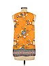 Pink Rose 100% Polyester Orange Sleeveless Blouse Size L - photo 2